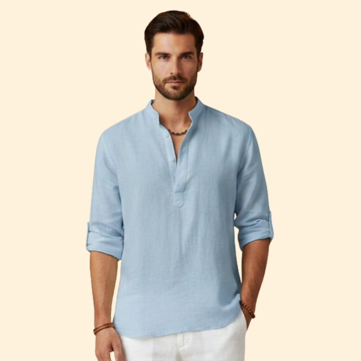 Men's Modern Casual Henley Shirt