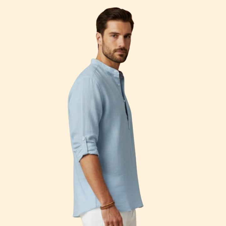 Men's Modern Casual Henley Shirt