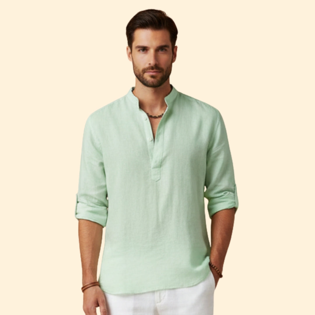 Men's Modern Casual Henley Shirt