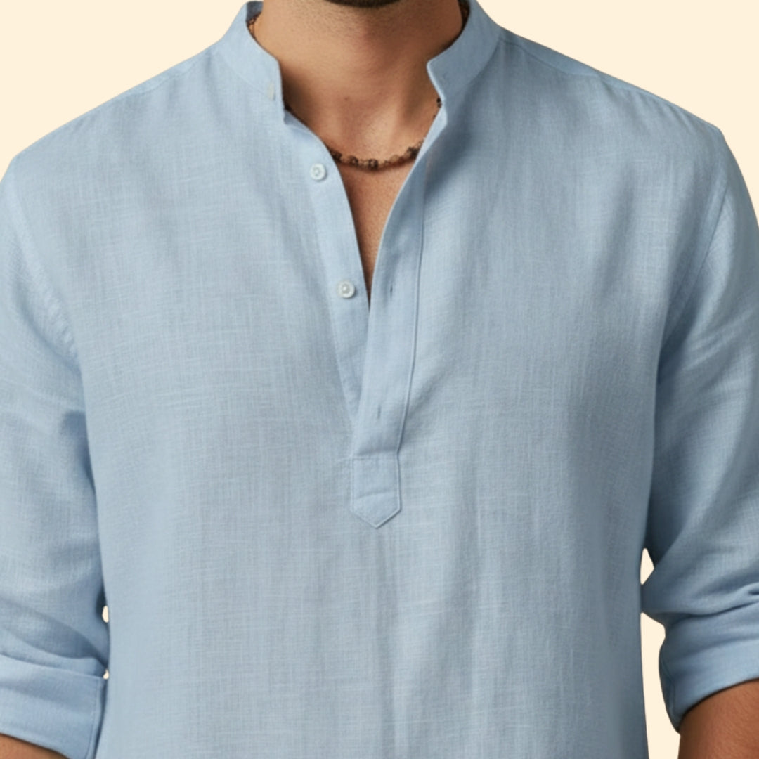 Men's Modern Casual Henley Shirt