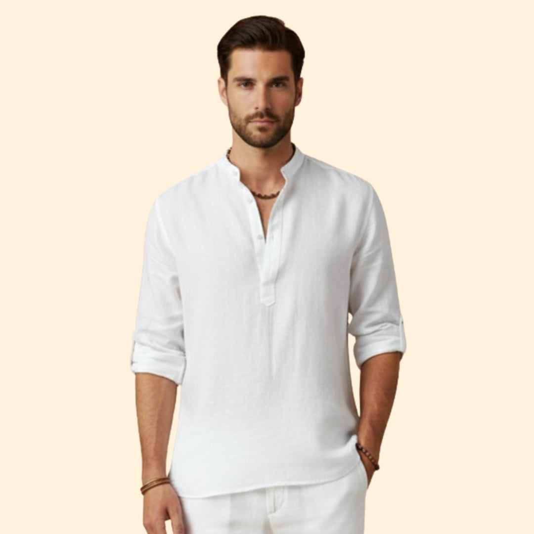 Men's Modern Casual Henley Shirt