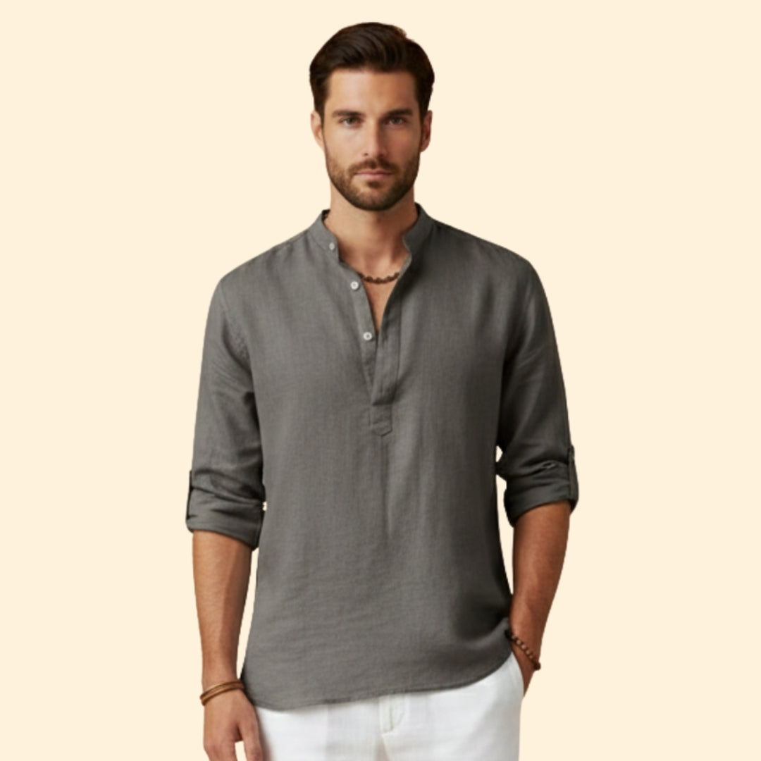 Men's Modern Casual Henley Shirt