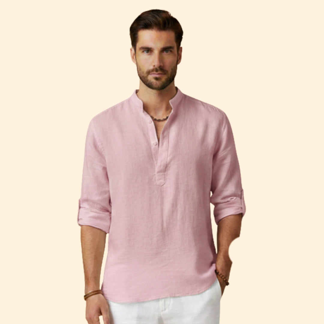 Men's Modern Casual Henley Shirt