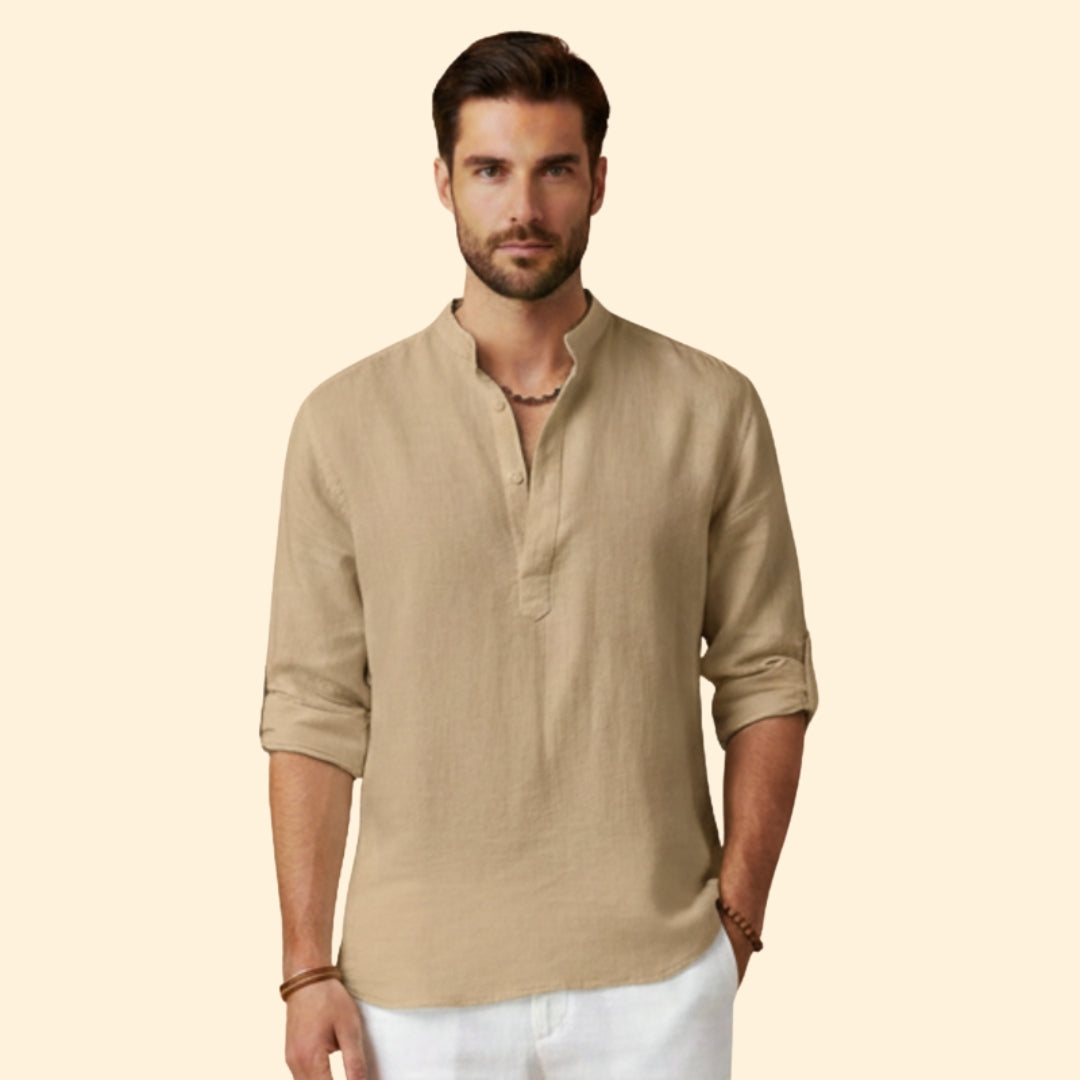 Men's Modern Casual Henley Shirt