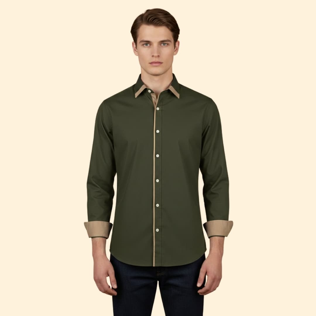 Men's Modern Contrast Shirt