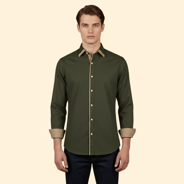 Men's Modern Contrast Shirt