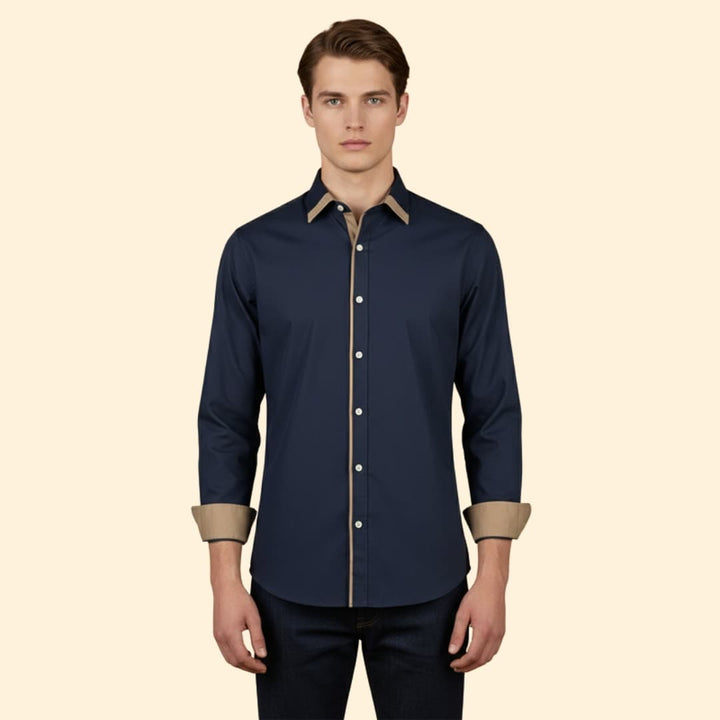Men's Modern Contrast Shirt