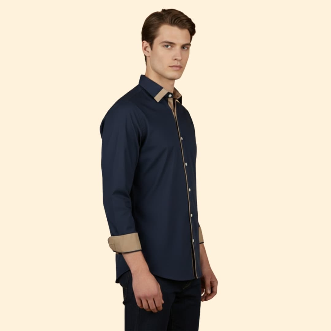 Men's Modern Contrast Shirt