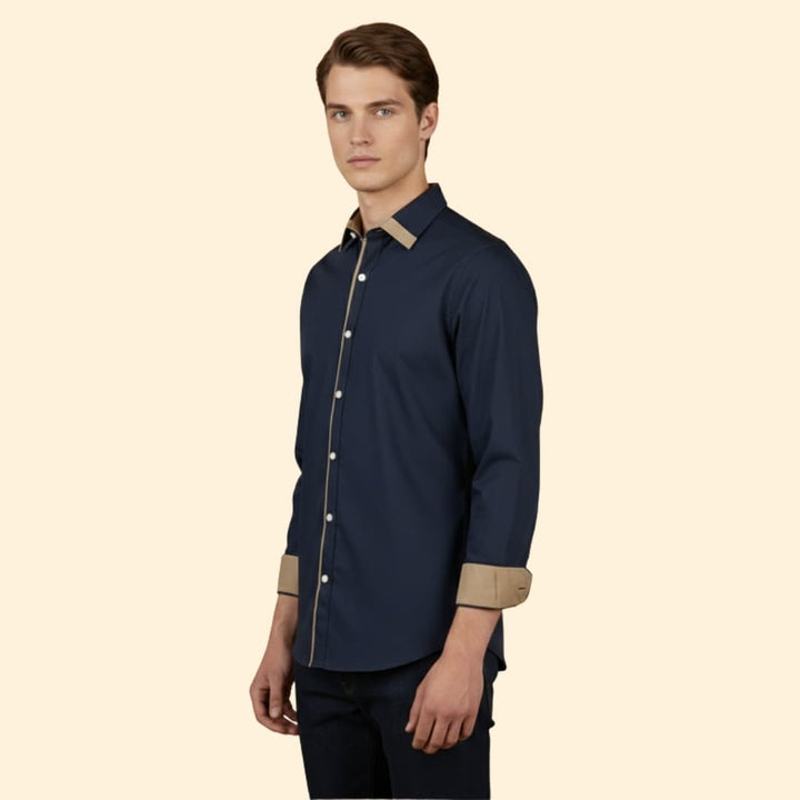 Men's Modern Contrast Shirt