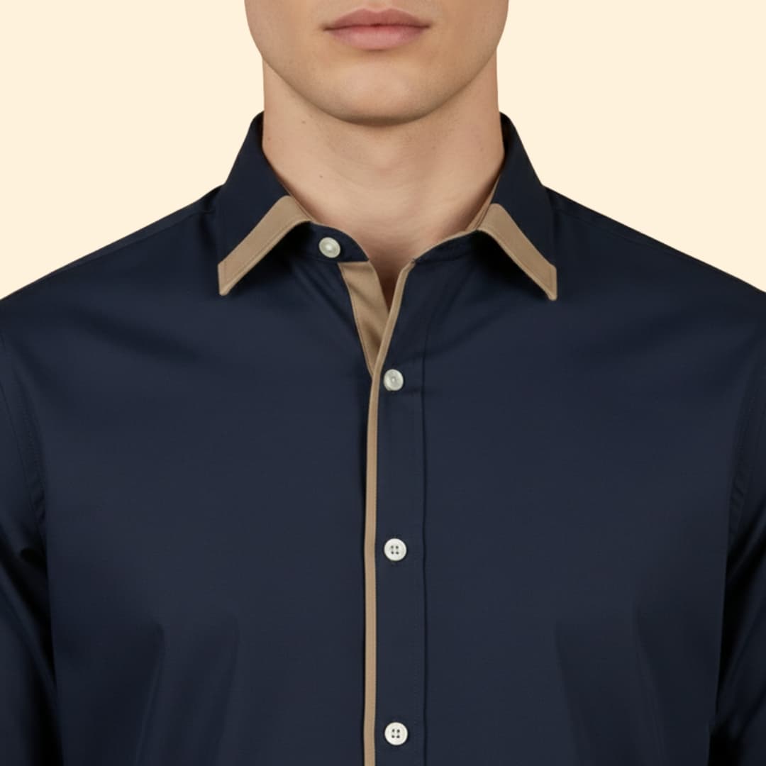 Men's Modern Contrast Shirt