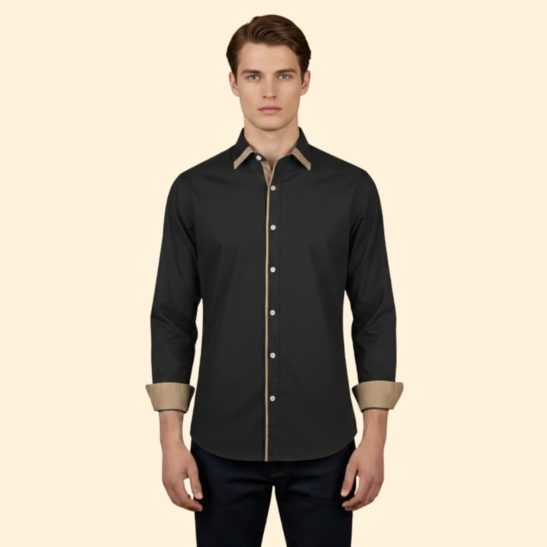Men's Modern Contrast Shirt
