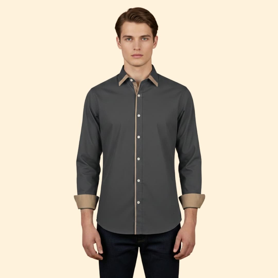 Men's Modern Contrast Shirt