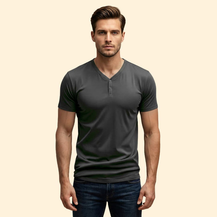 Men’s Performance Henley Tee