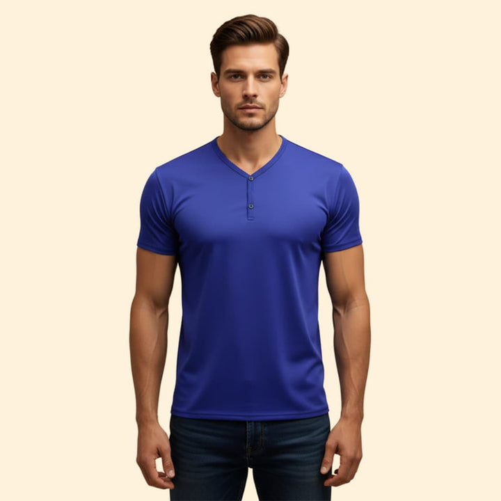 Men’s Performance Henley Tee