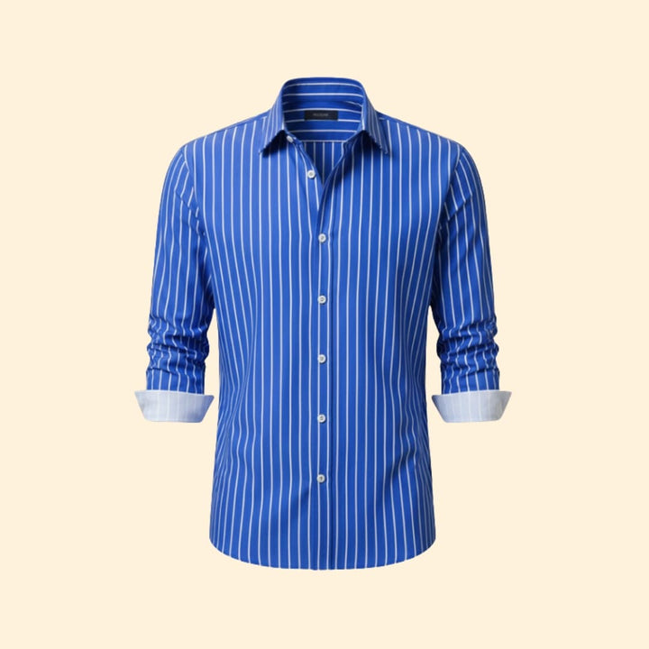 Men's Pinstriped Dress Shirt