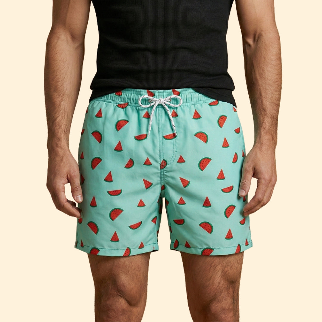 Men's Playful Flamingo Pool Shorts