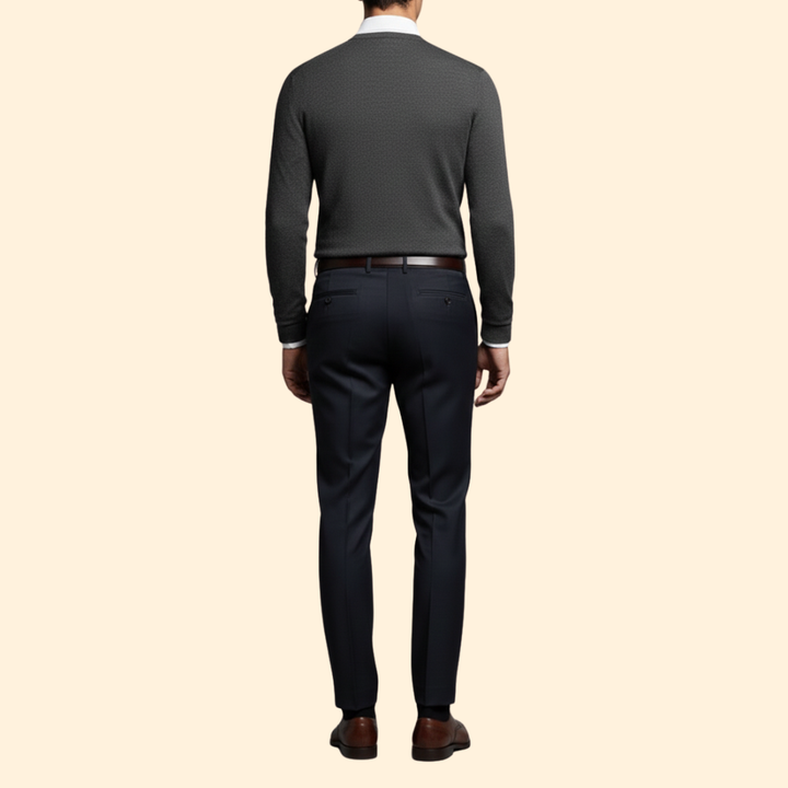 Men's Polyester Blend Trousers