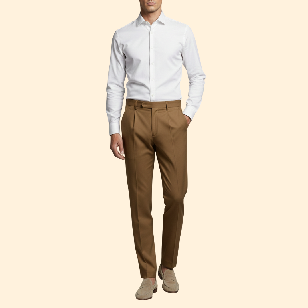 Men's Polyester Blend Trousers