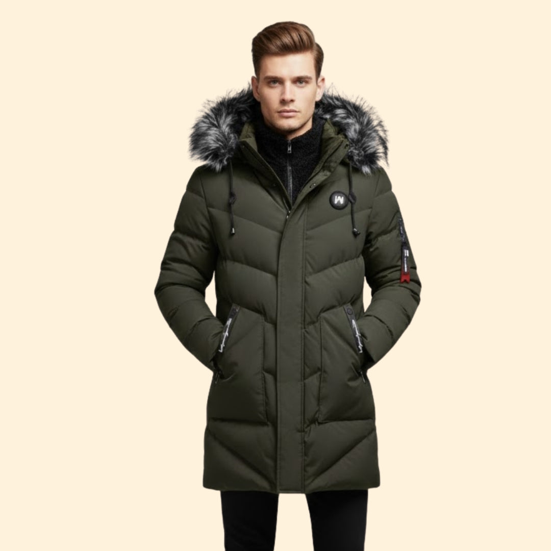 Men’s Quilted Hooded Parka