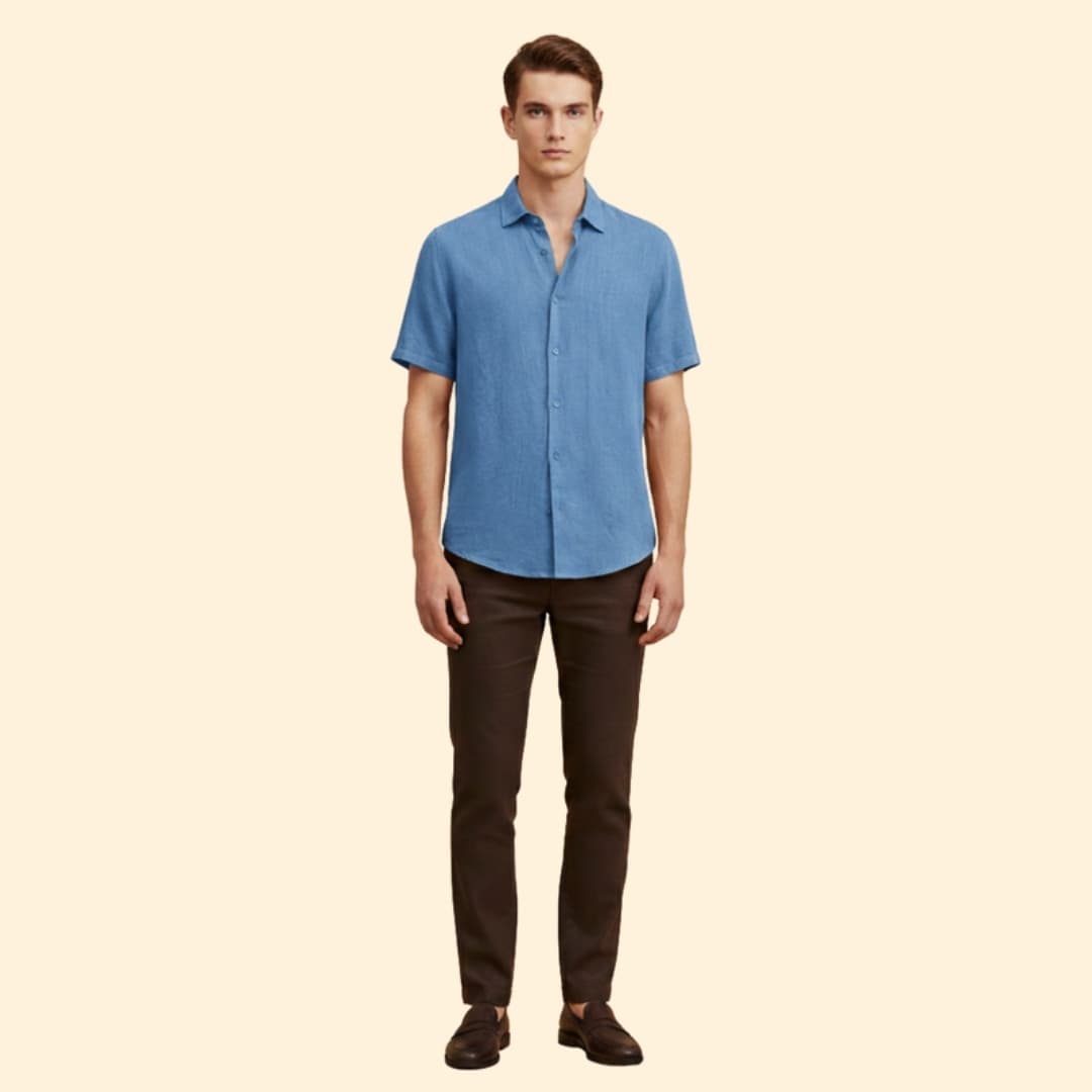 Men's Relaxed Fit Button Shirt