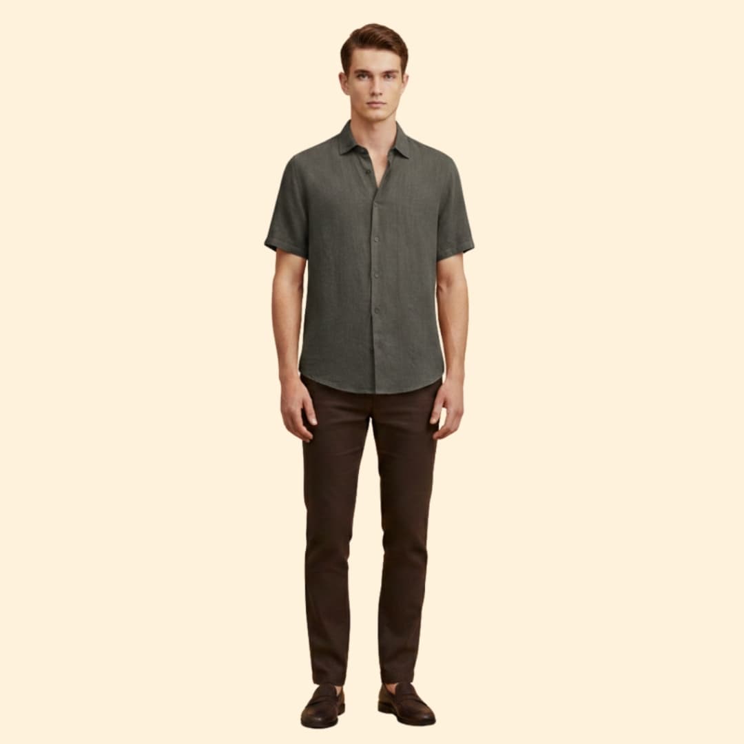 Men's Relaxed Fit Button Shirt