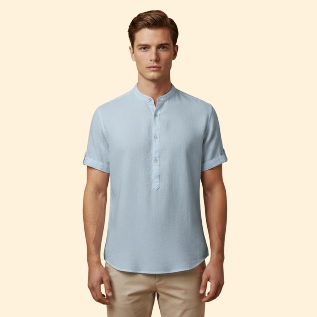 Men's Relaxed Fit Henley Shirt