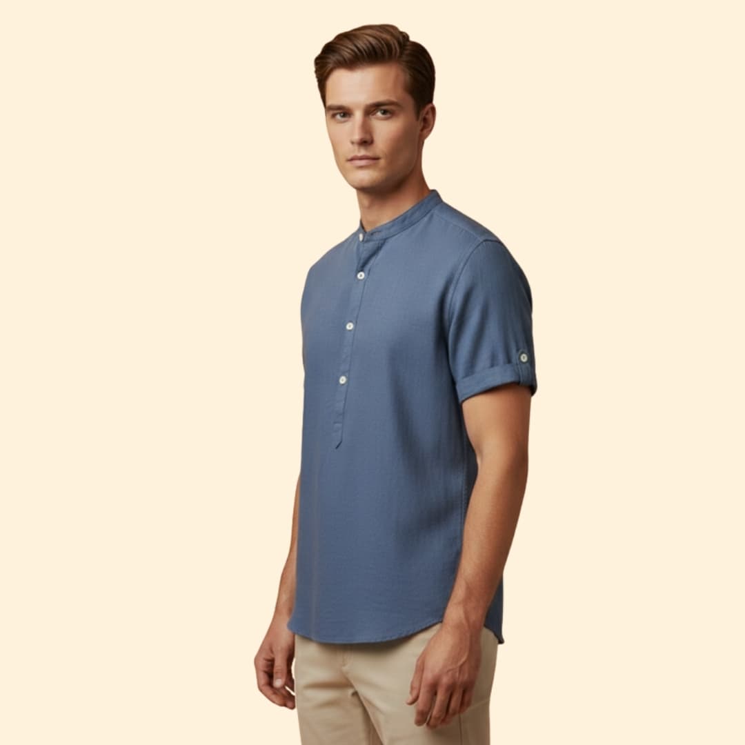 Men's Relaxed Fit Henley Shirt