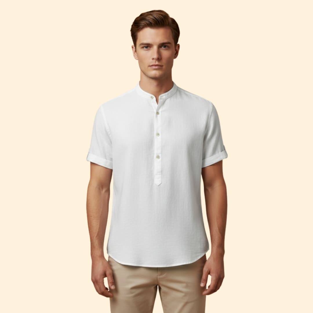 Men's Relaxed Fit Henley Shirt