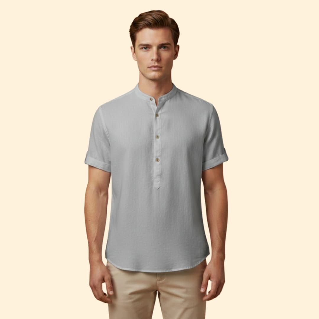 Men's Relaxed Fit Henley Shirt
