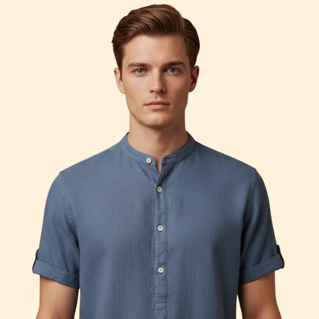 Men's Relaxed Fit Henley Shirt