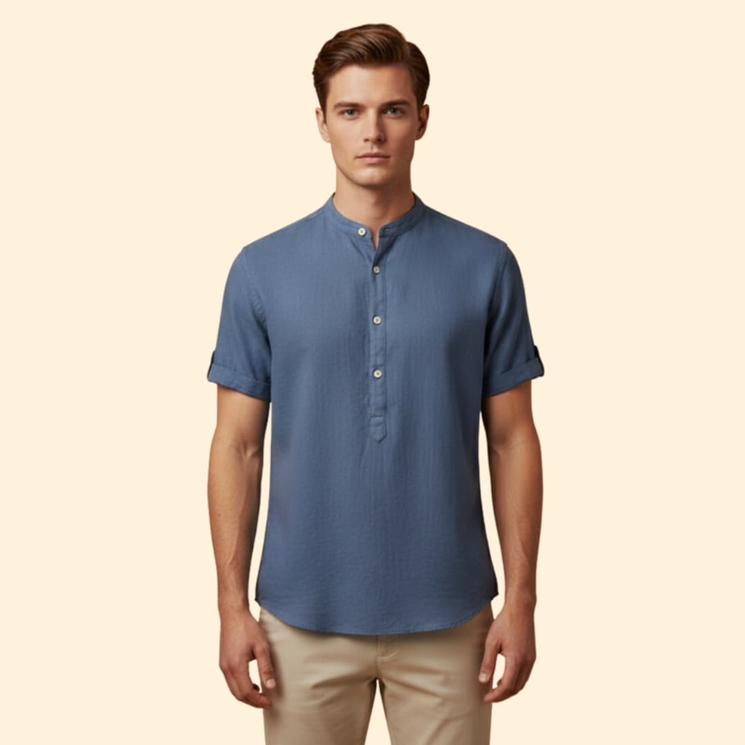 Men's Relaxed Fit Henley Shirt