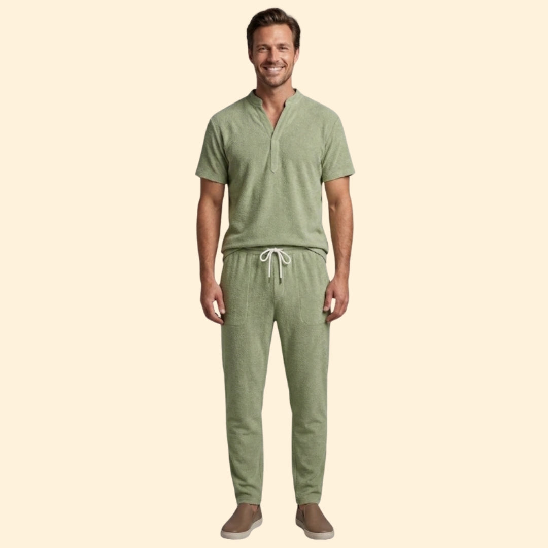Men's Relaxed Henley Set