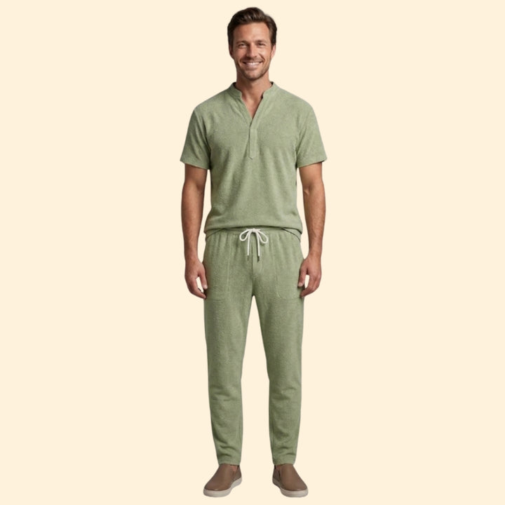 Men's Relaxed Henley Set