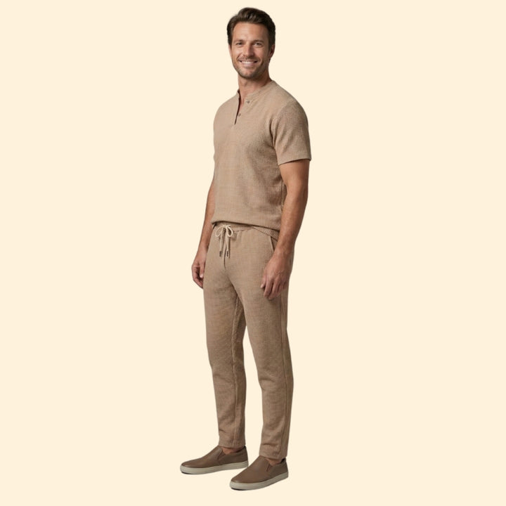 Men's Relaxed Henley Set