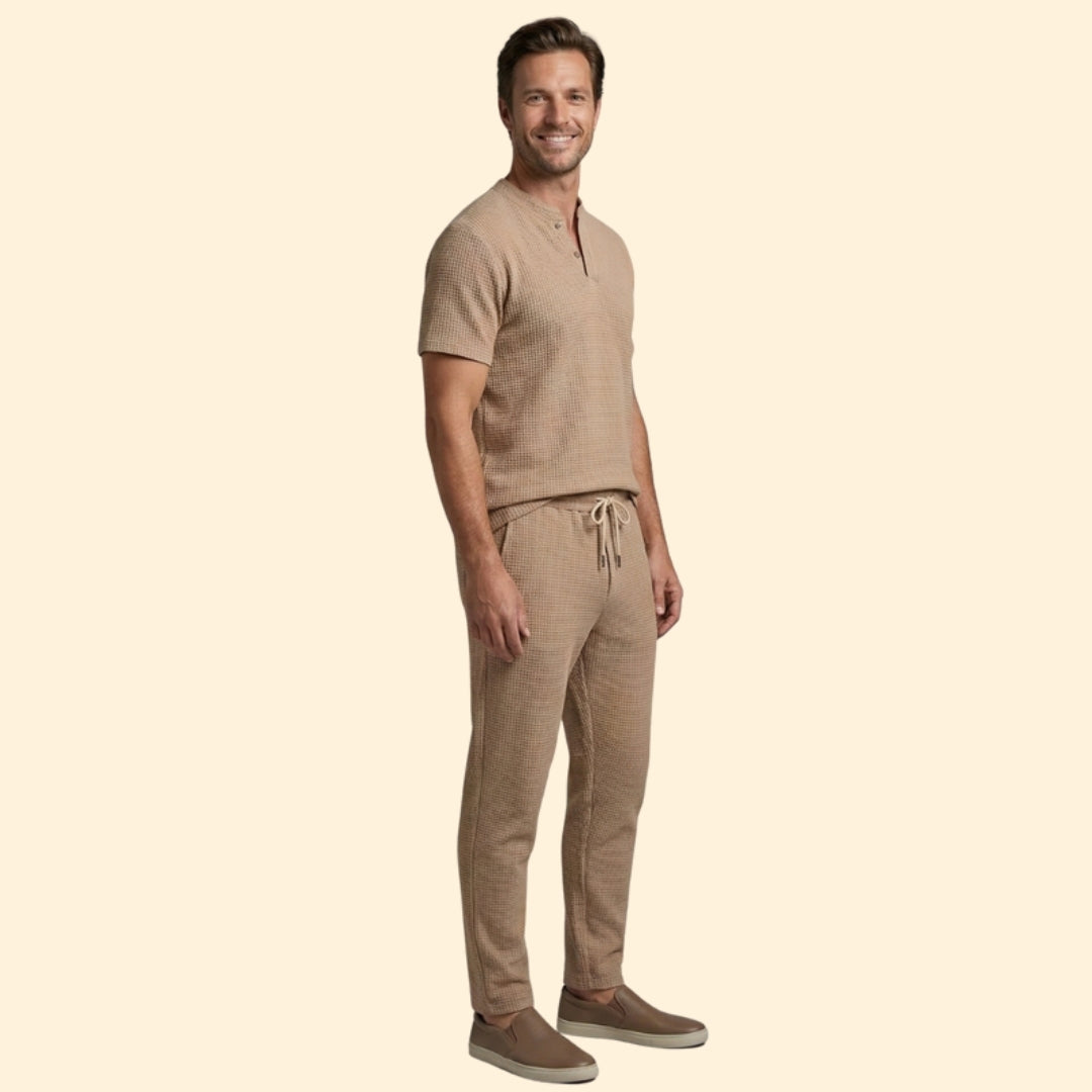 Men's Relaxed Henley Set