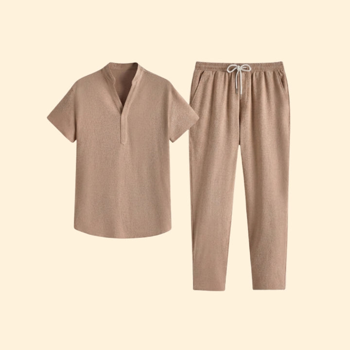 Men's Relaxed Henley Set