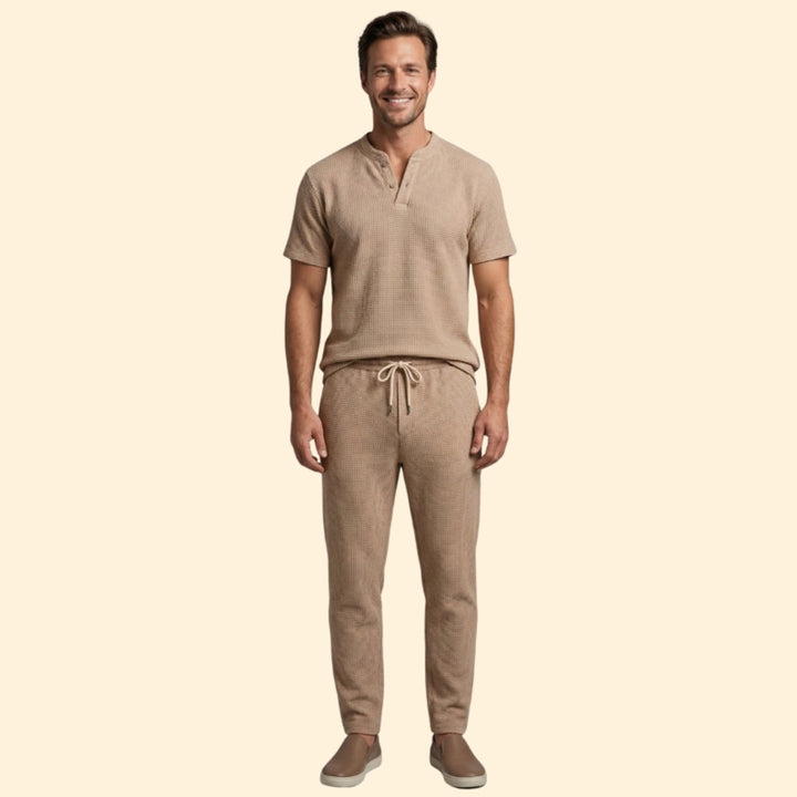Men's Relaxed Henley Set