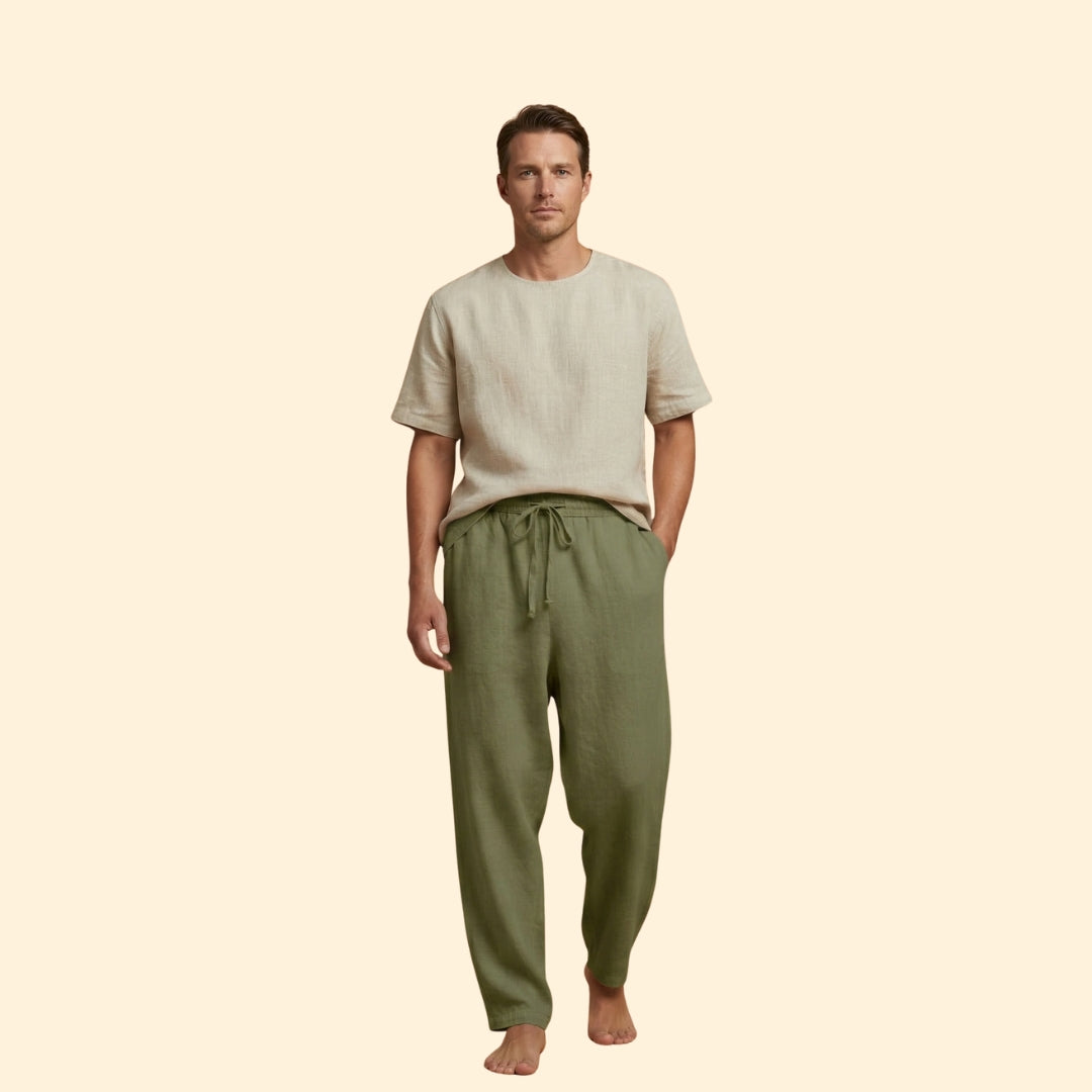 Men's Relaxed Linen Trousers