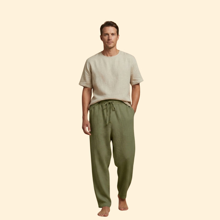 Men's Relaxed Linen Trousers