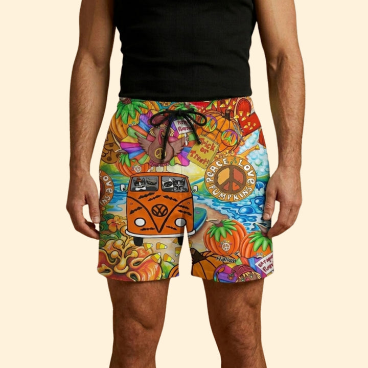 Men's Retro Graphic Shorts