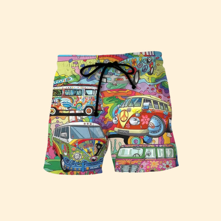 Men's Retro Graphic Shorts