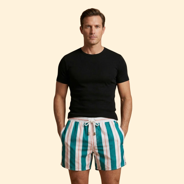 Men's Retro Stripe Shorts