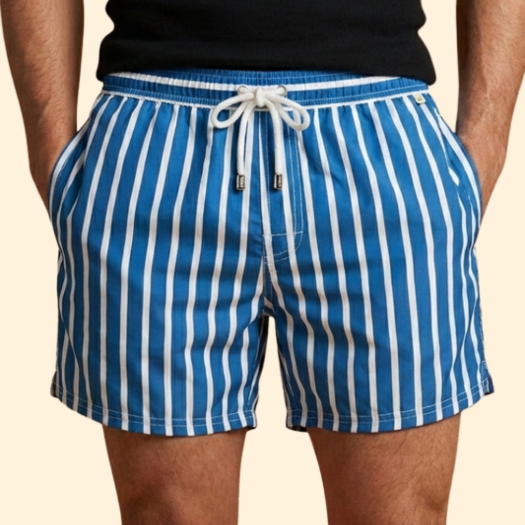 Men's Retro Stripe Shorts