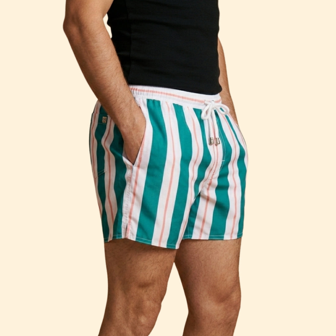 Men's Retro Stripe Shorts