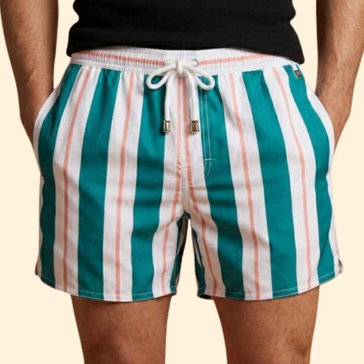 Men's Retro Stripe Shorts