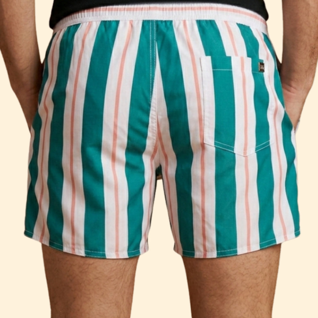 Men's Retro Stripe Shorts