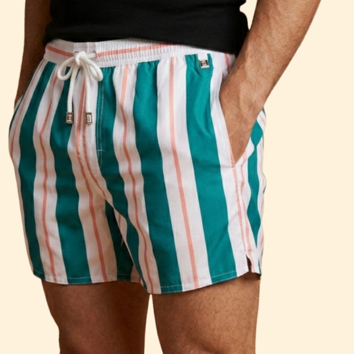 Men's Retro Stripe Shorts