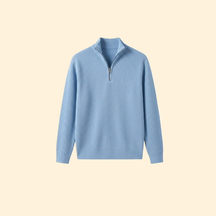 Men's Ribbed Half-Zip Sweater