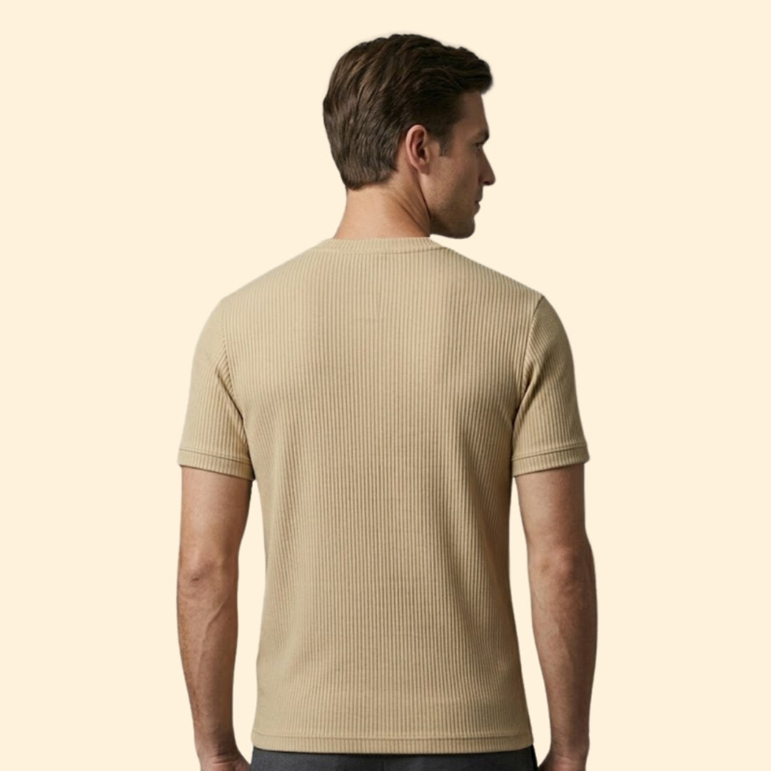 Men's Ribbed V-Neck Tee