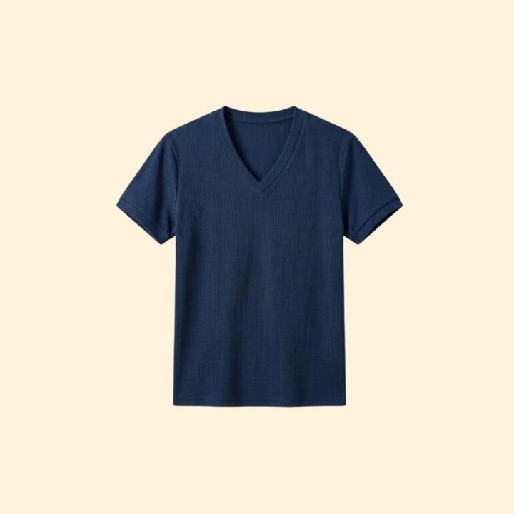 Men's Ribbed V-Neck Tee